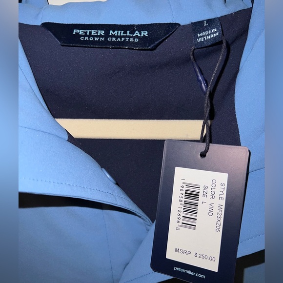 NWT Peter Millar Button-up Hoodie - Picture 3 of 7